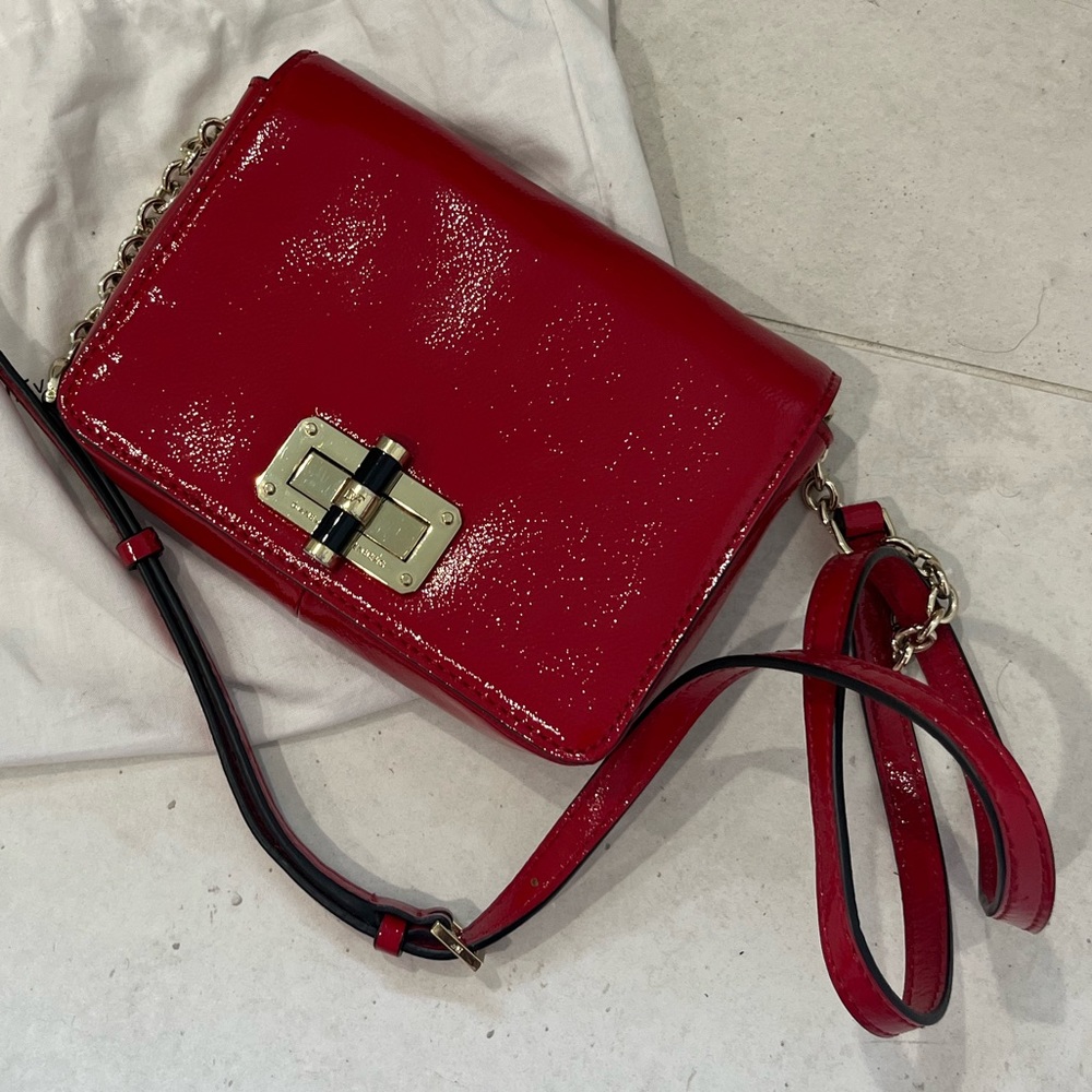 DVF Red Patent Crossbody